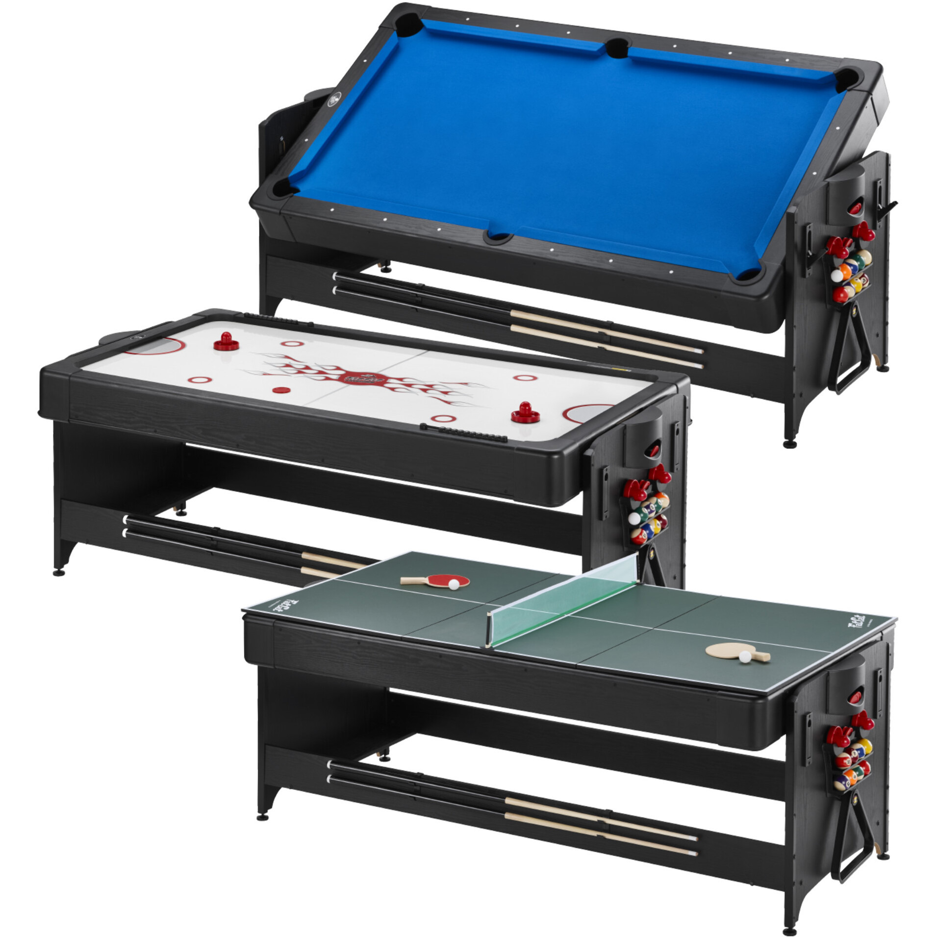 Fat Cat Original 3-In-1 7' Pockey Multi-Game Table Blue