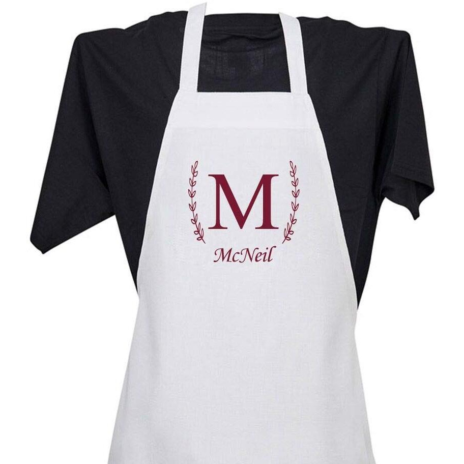 APRON SINGLE LETTER/FAMILY NAME
