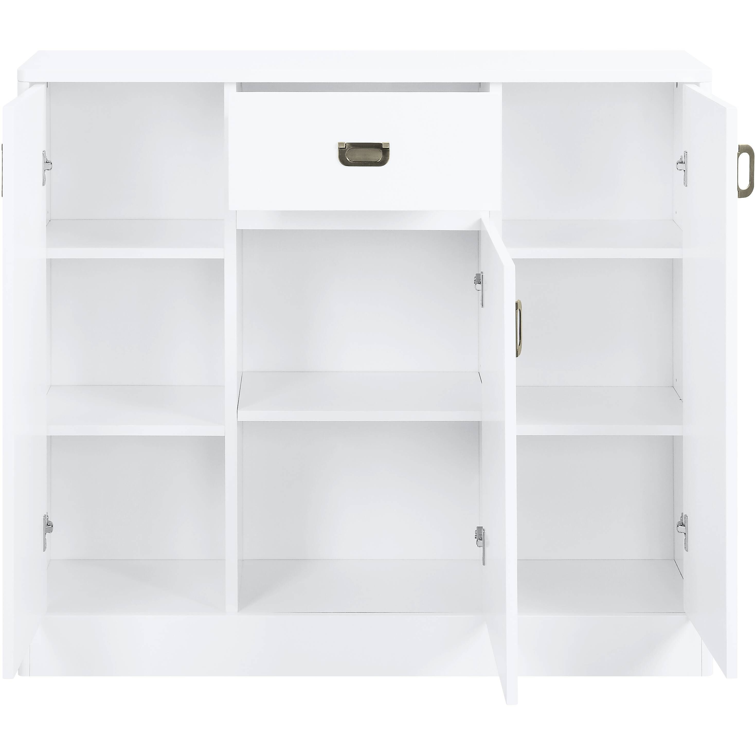 AcME Pagan Server in White High gloss Finish DN00742(D0102H7JSI6)