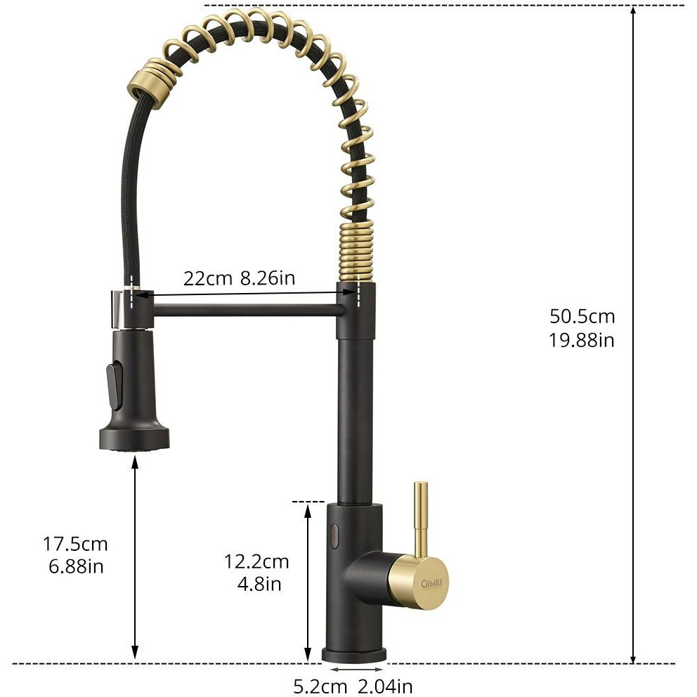New sensor kitchen faucet Single Handle Pull-Down Sprayer Kitchen Faucet(D0102H5QUgX)