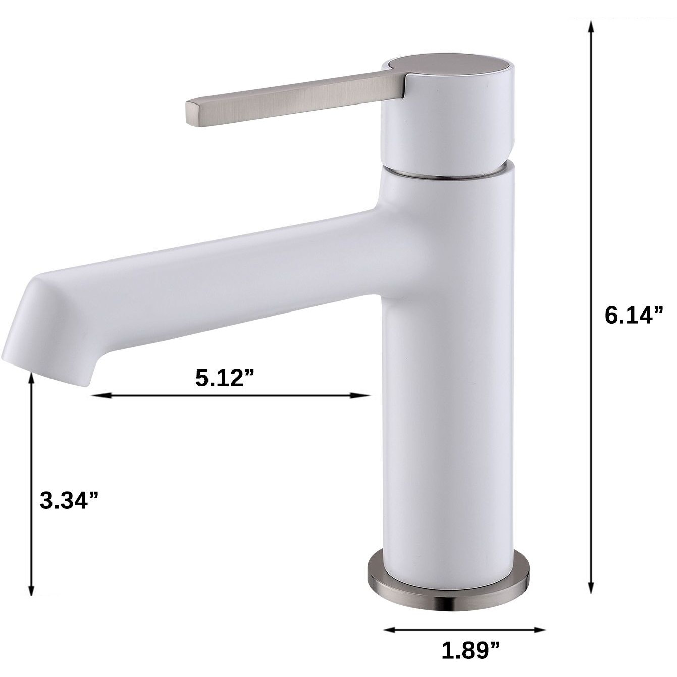Modern bathroom faucet single hole faucet in Black(D0102H5Q3IT)