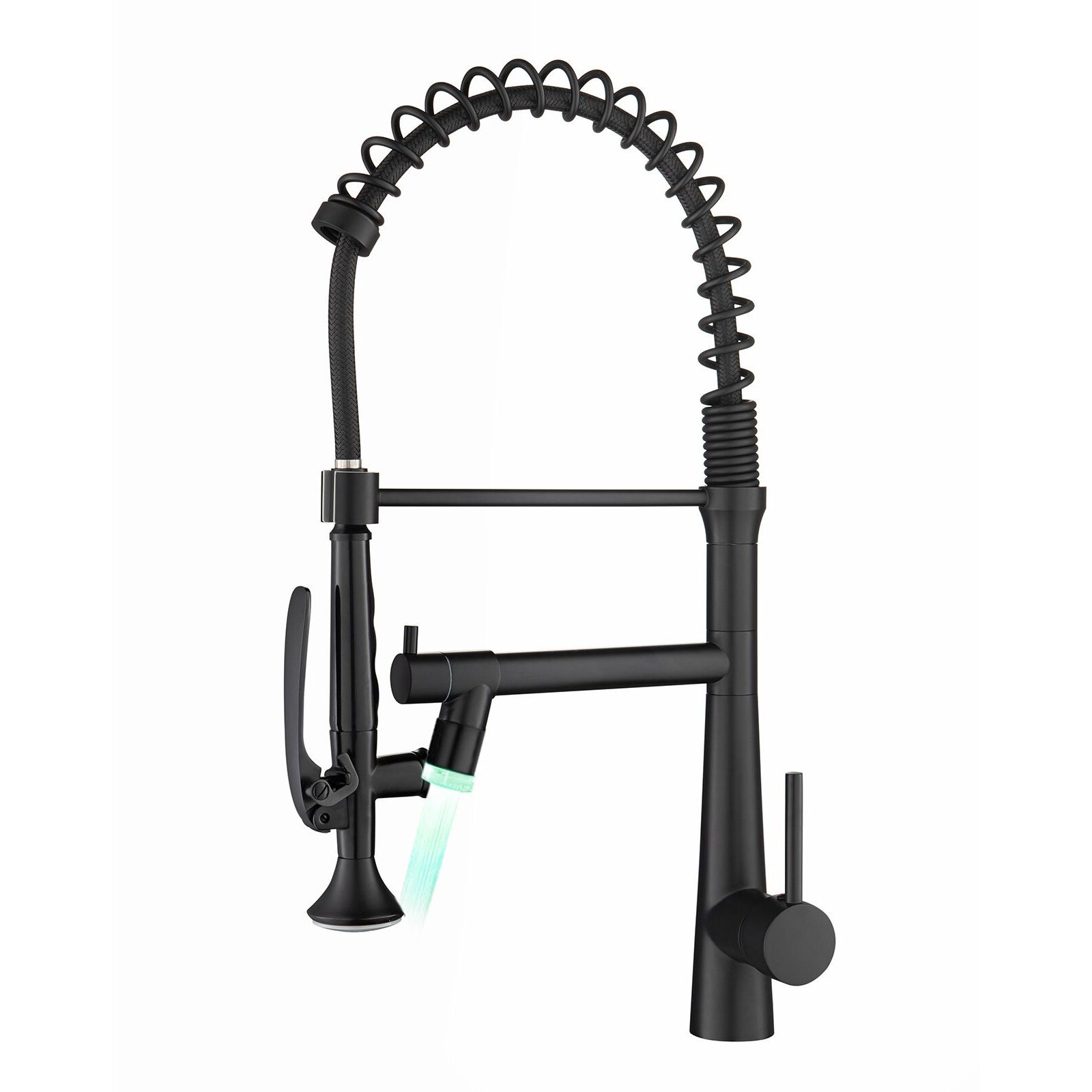 Pull Down Kitchen LED Sink Faucet with Sprayer(D0102H54Z68)