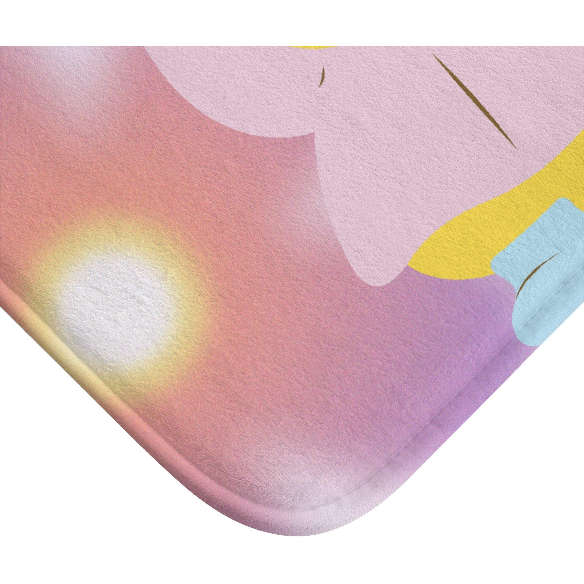 Adorable Baby Duck in Raincoat Bath Mat(D0102HgALD7)