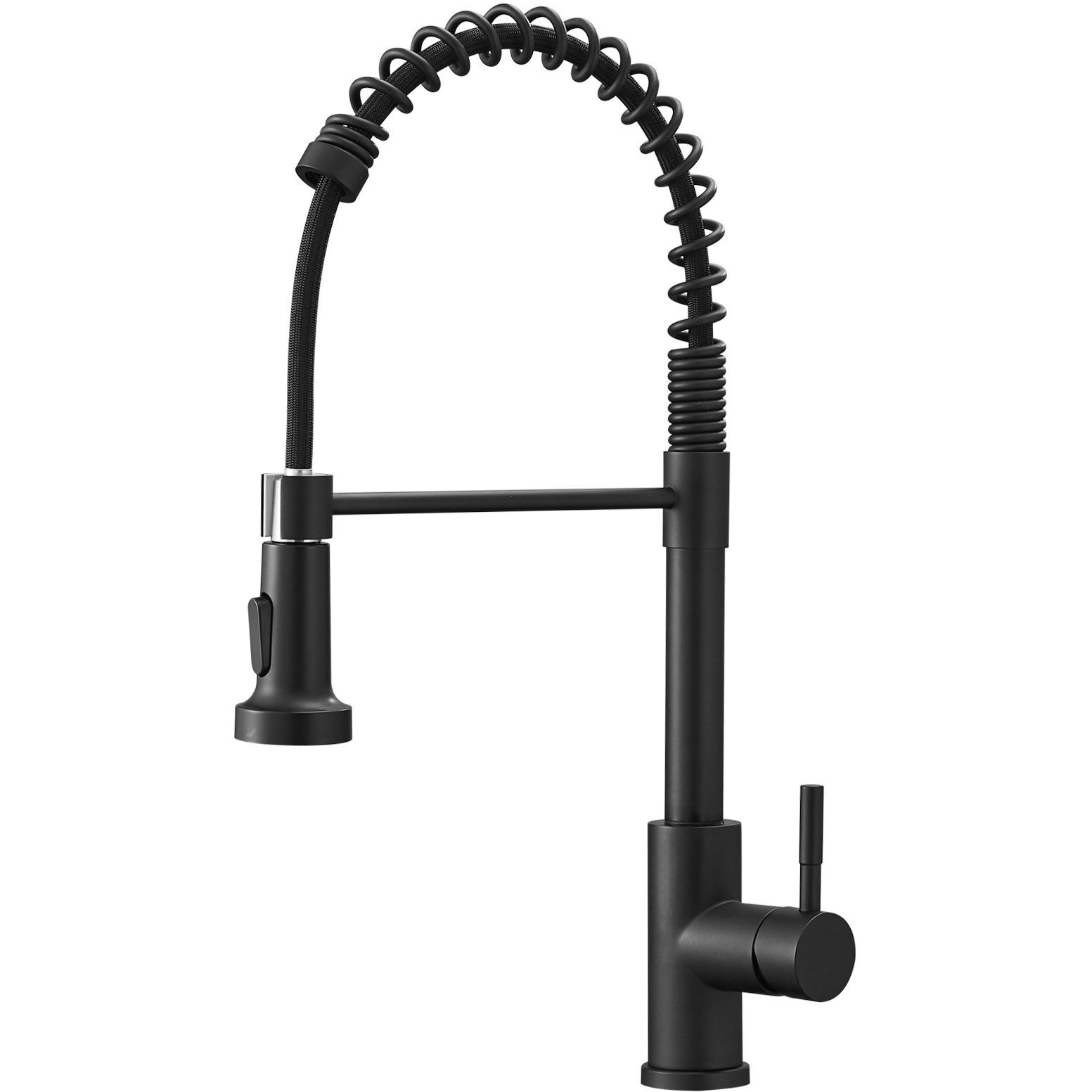 New Single Handle Pull-Down Sprayer Kitchen Faucet(D0102HgMW27)