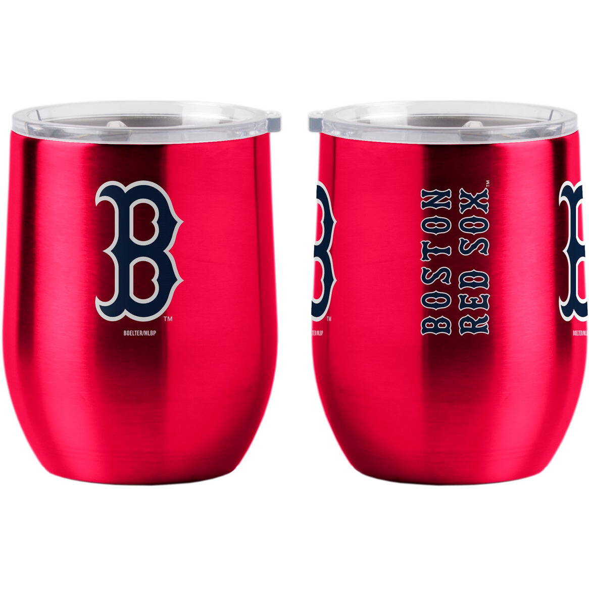 Boston Red Sox Travel Tumbler 16oz Stainless Steel Curved