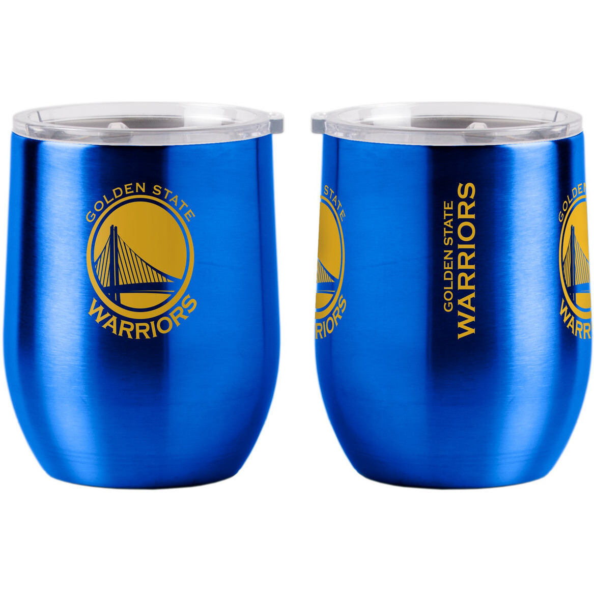 Golden State Warriors Travel Tumbler 16oz Stainless Steel Curved