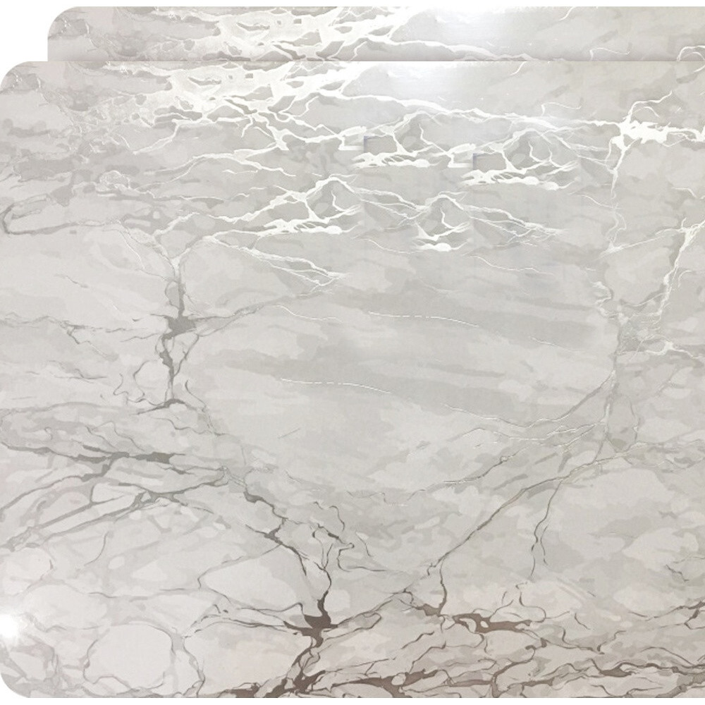Set of Two Silver Swirl cork Rectangular Indoor Outdoor Placemats