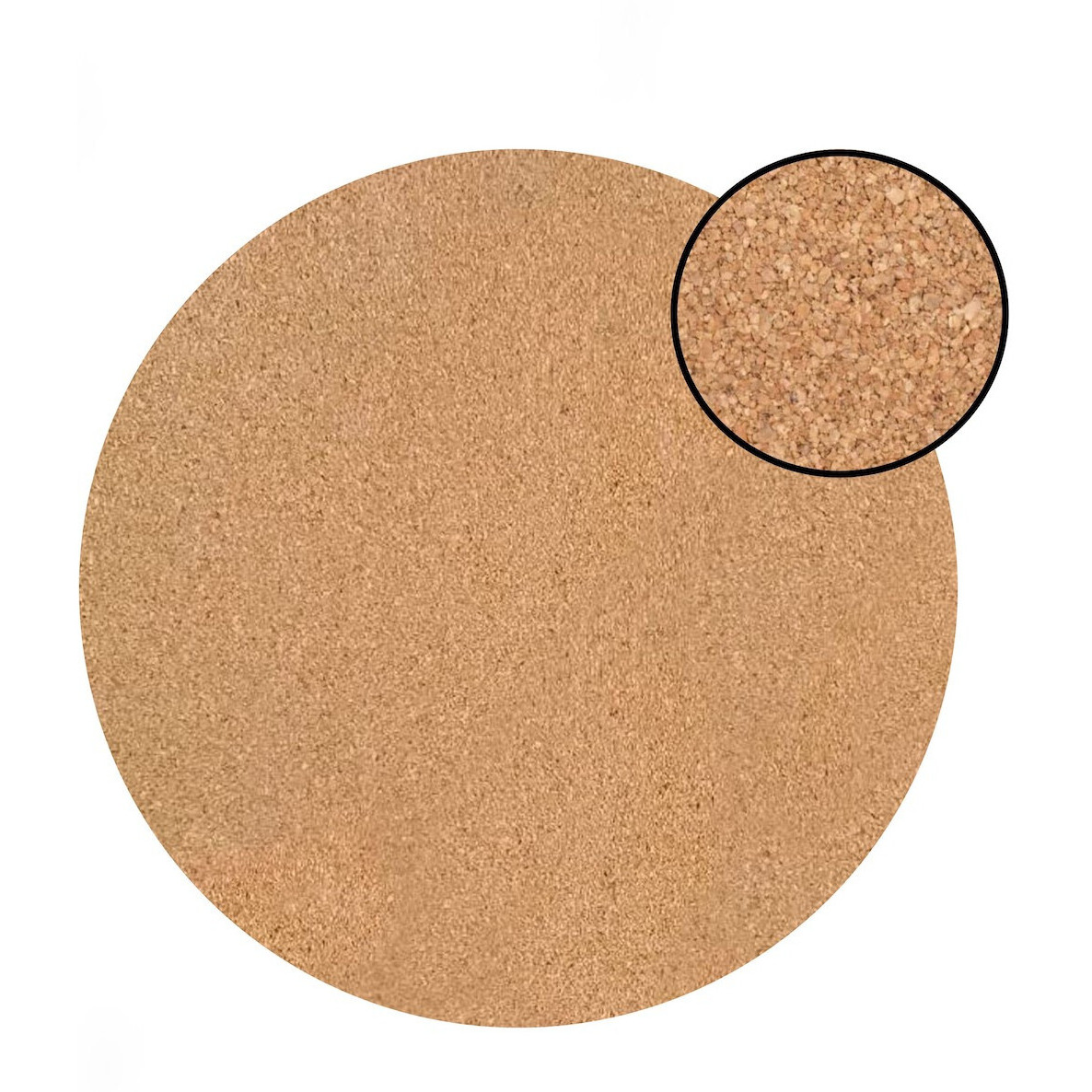 Set of Two Silver Swirl cork Round Indoor Outdoor Placemats