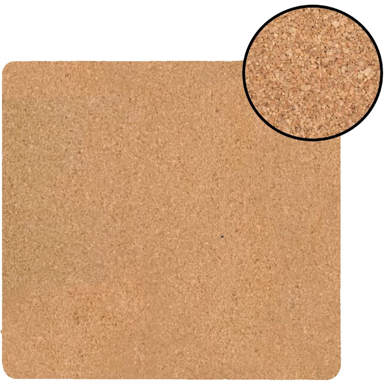 Set of Two gray and gold Abstract cork Square Indoor Outdoor Placemats