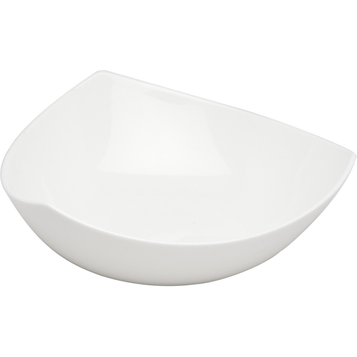 White Six Piece Triangle Bone China Service For Six Bowl Set