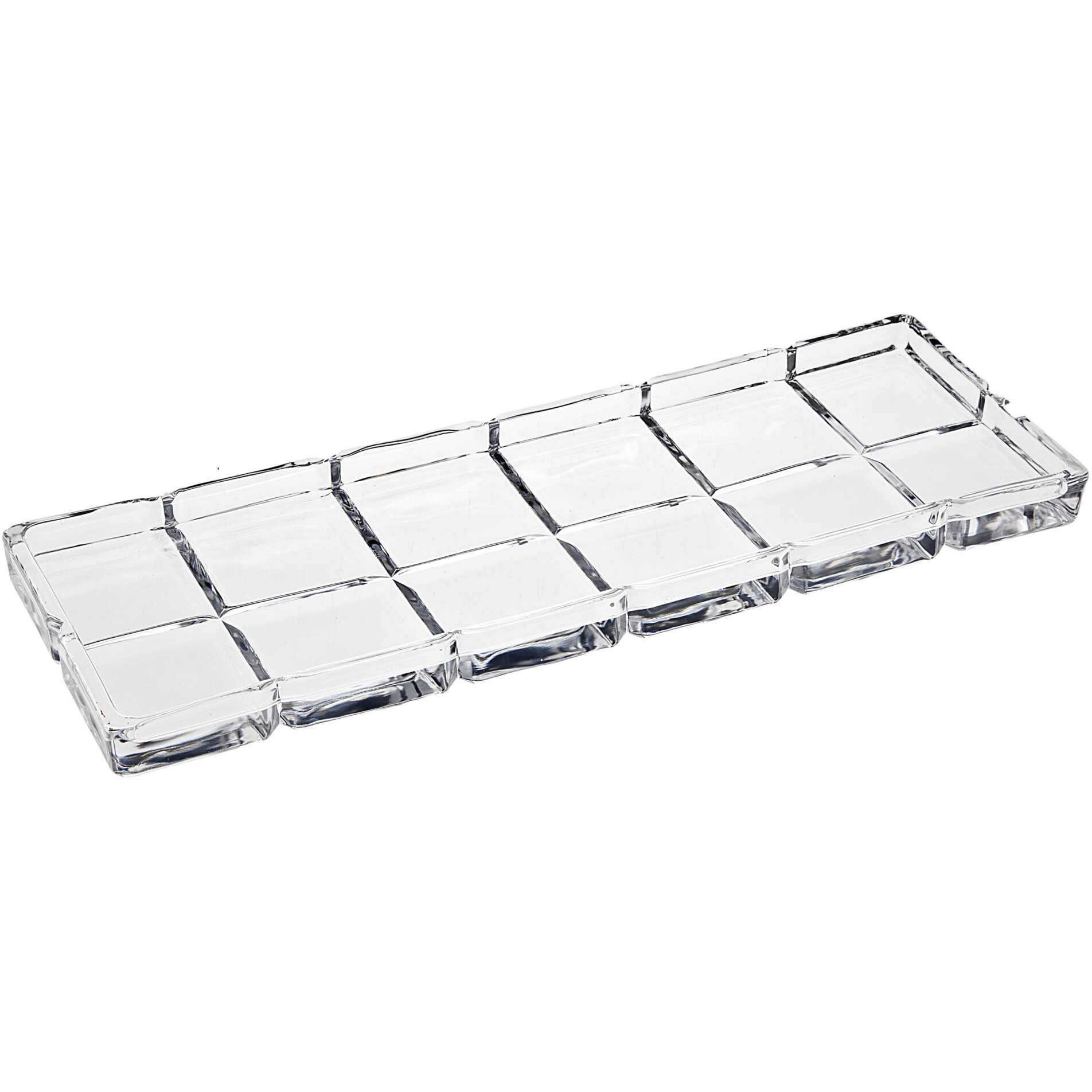 13" Clear Crystal Serving Tray