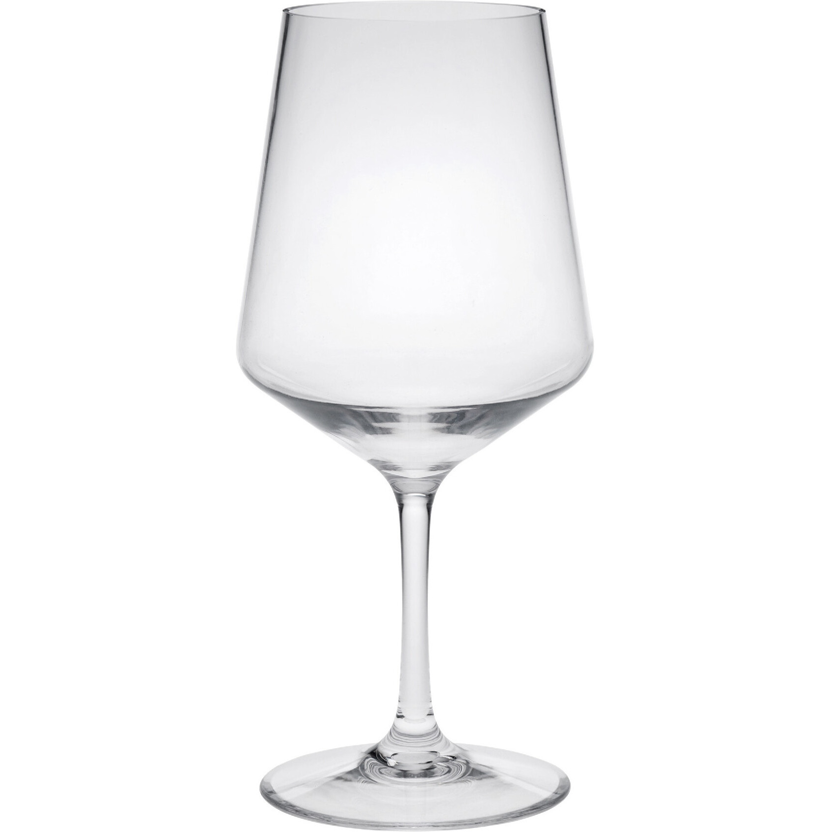 Set of Four Clear Tritan Plastic Stemmed All Purpose Wine Glasses