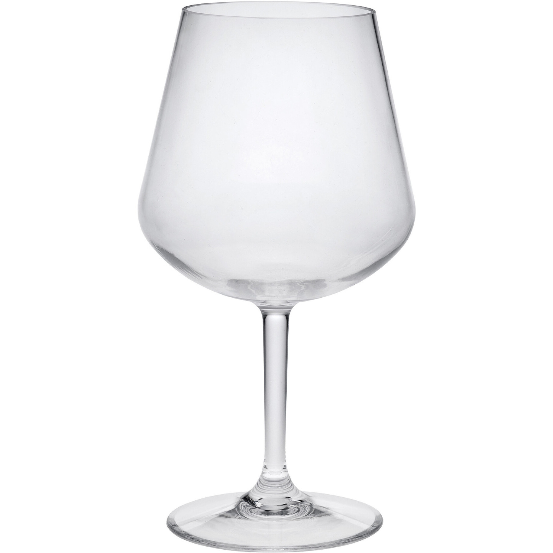 Set of Four Clear Tritan Plastic Stemmed All Purpose Wine Glasses