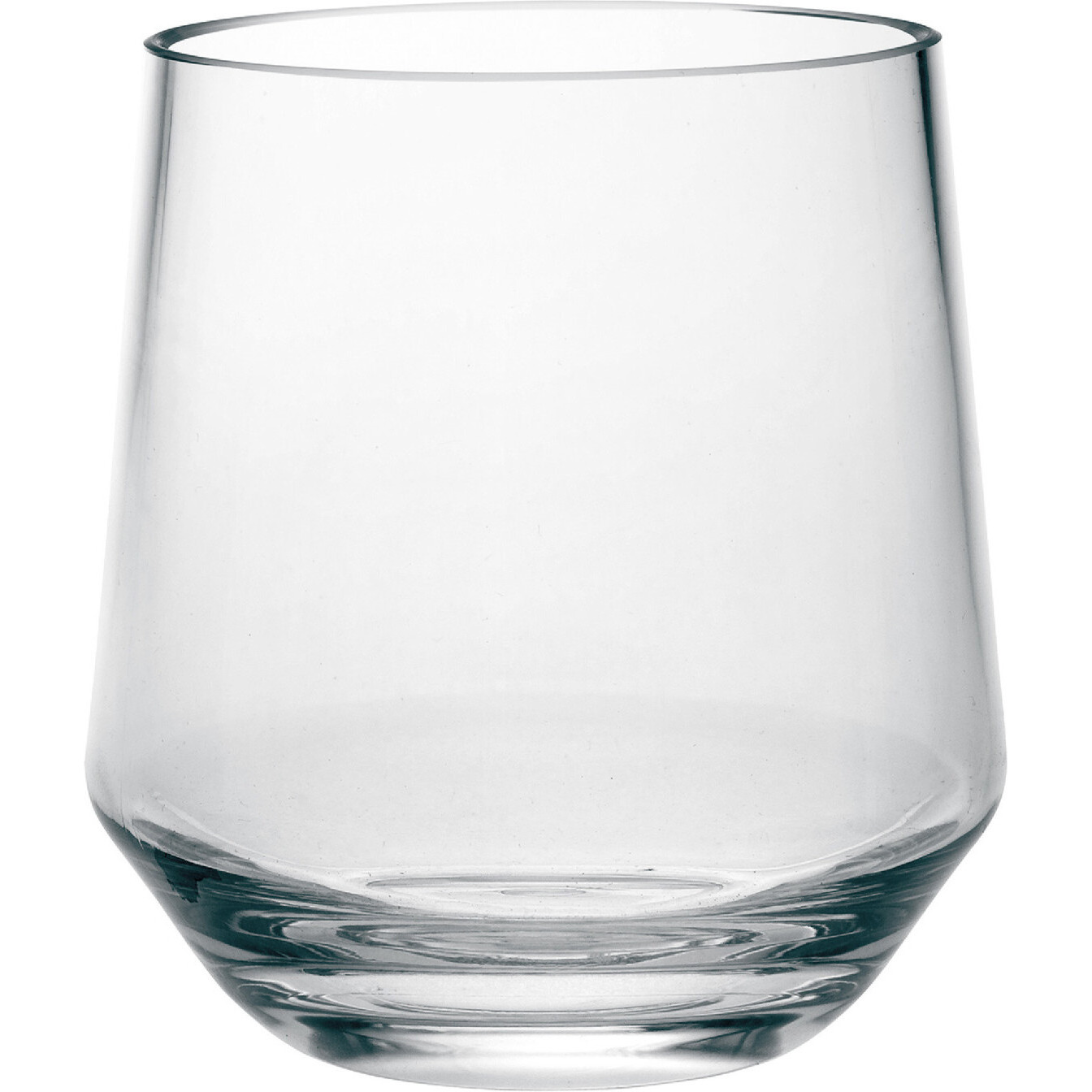 Set of Four Clear Tritan Plastic Stemmed All Purpose Wine Glass