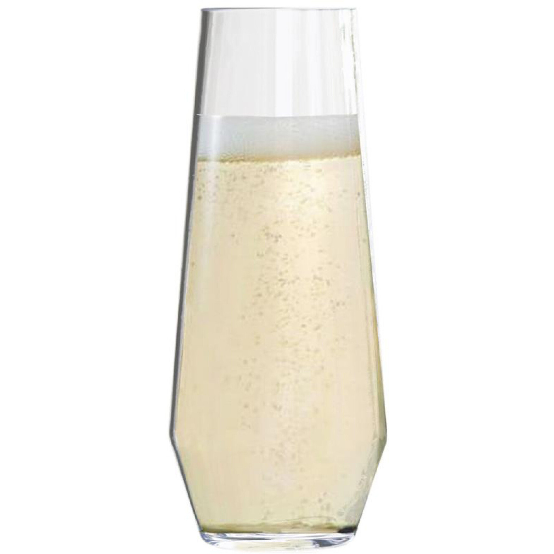Set of Four Clear Tritan Plastic Stemmed All Purpose Wine Glass