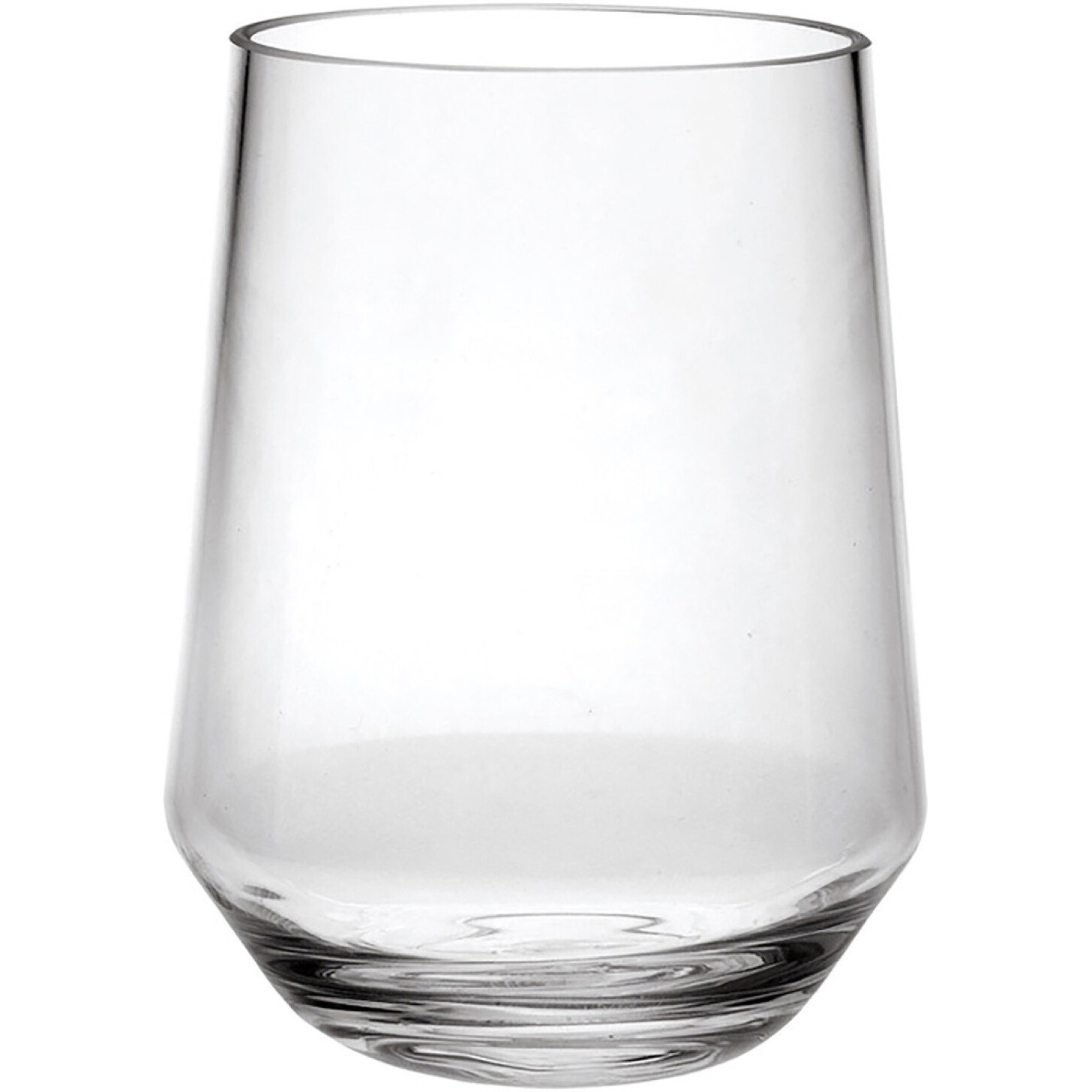 Set of Four Clear Tritan Plastic Stemless All Purpose Tumbler Wine Glasses
