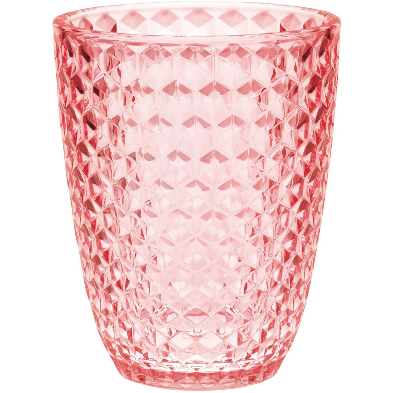 Set of Four Pink Diamond Acrylic Stemless Whiskey Glass