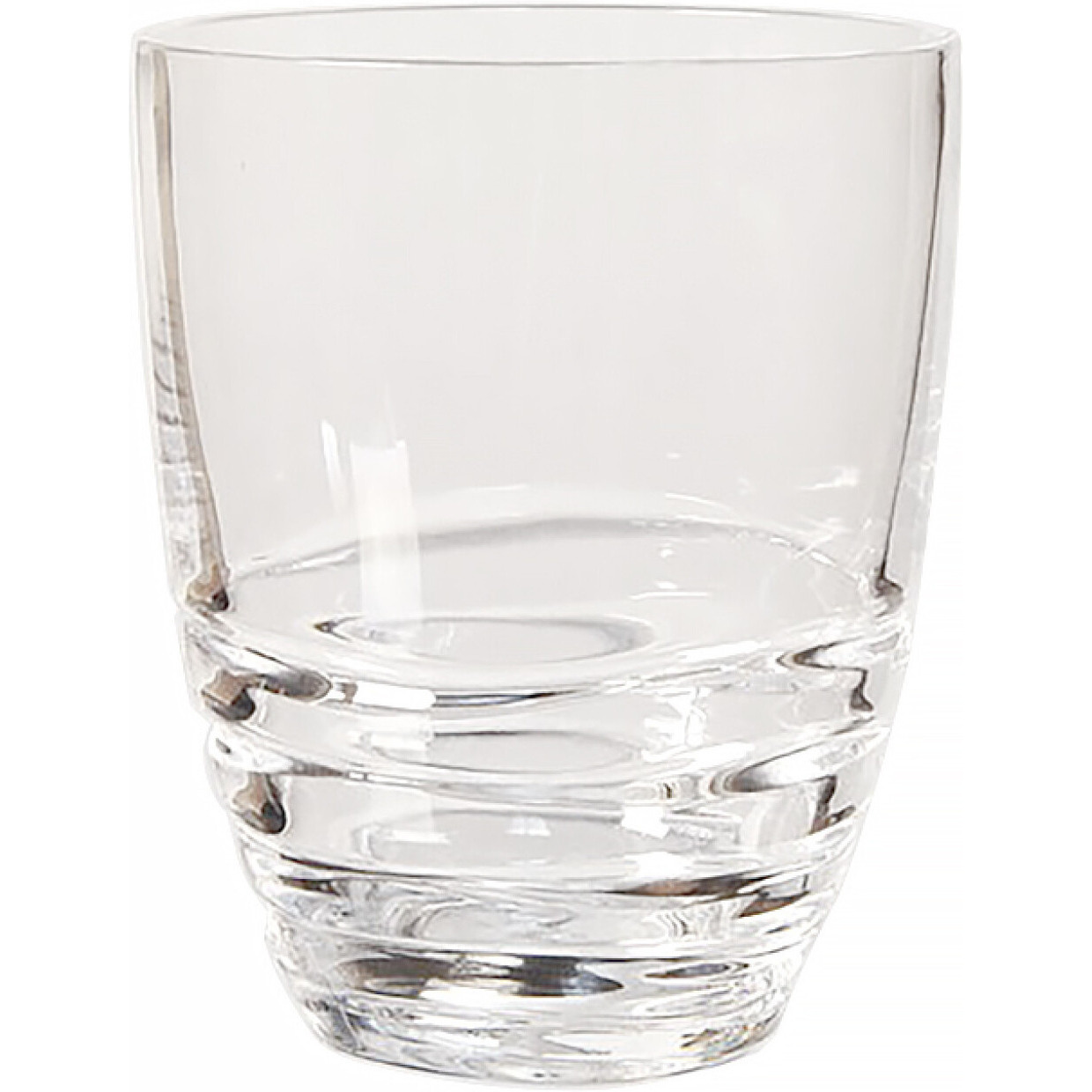 Set of Four Clear Acrylic Stemless Whiskey Glass