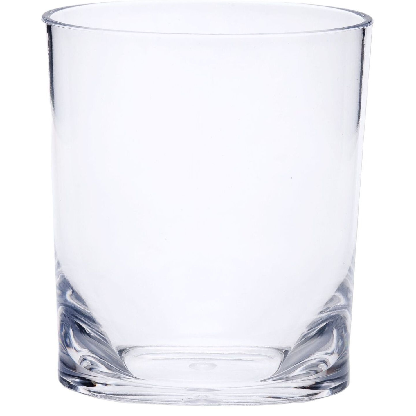 Set of Four Clear Tritan Plastic Stemless Whiskey Glass
