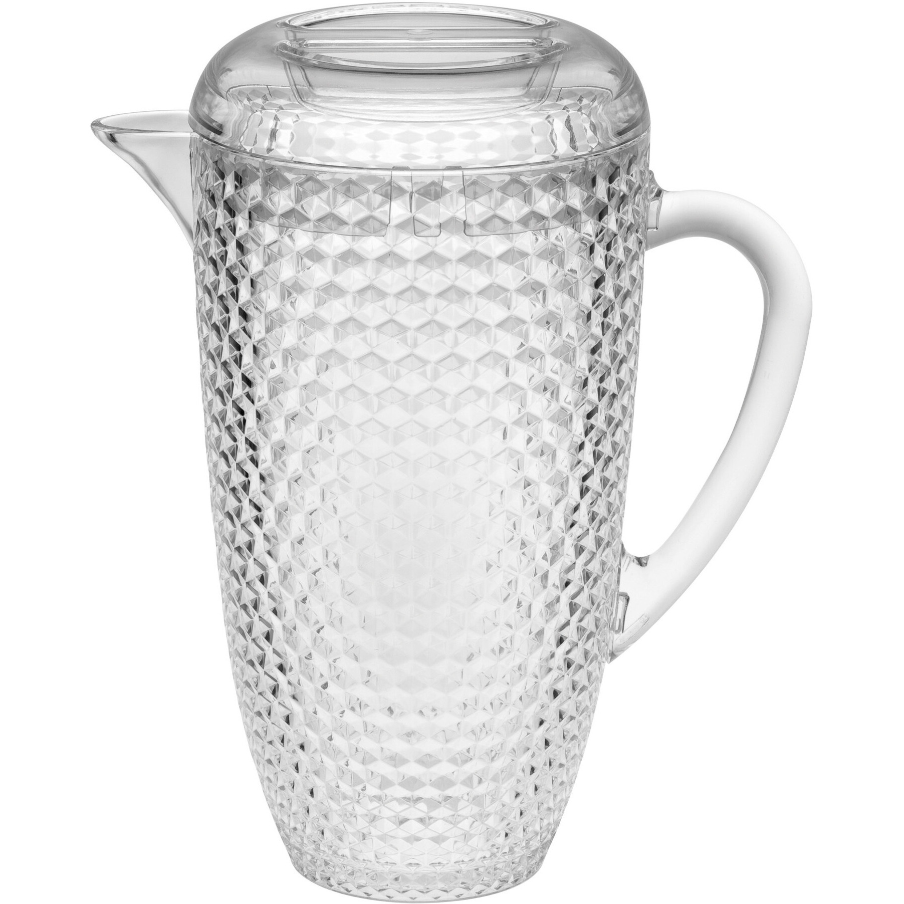 2.5 Quart Clear Diamond Acrylic Serving Pitcher