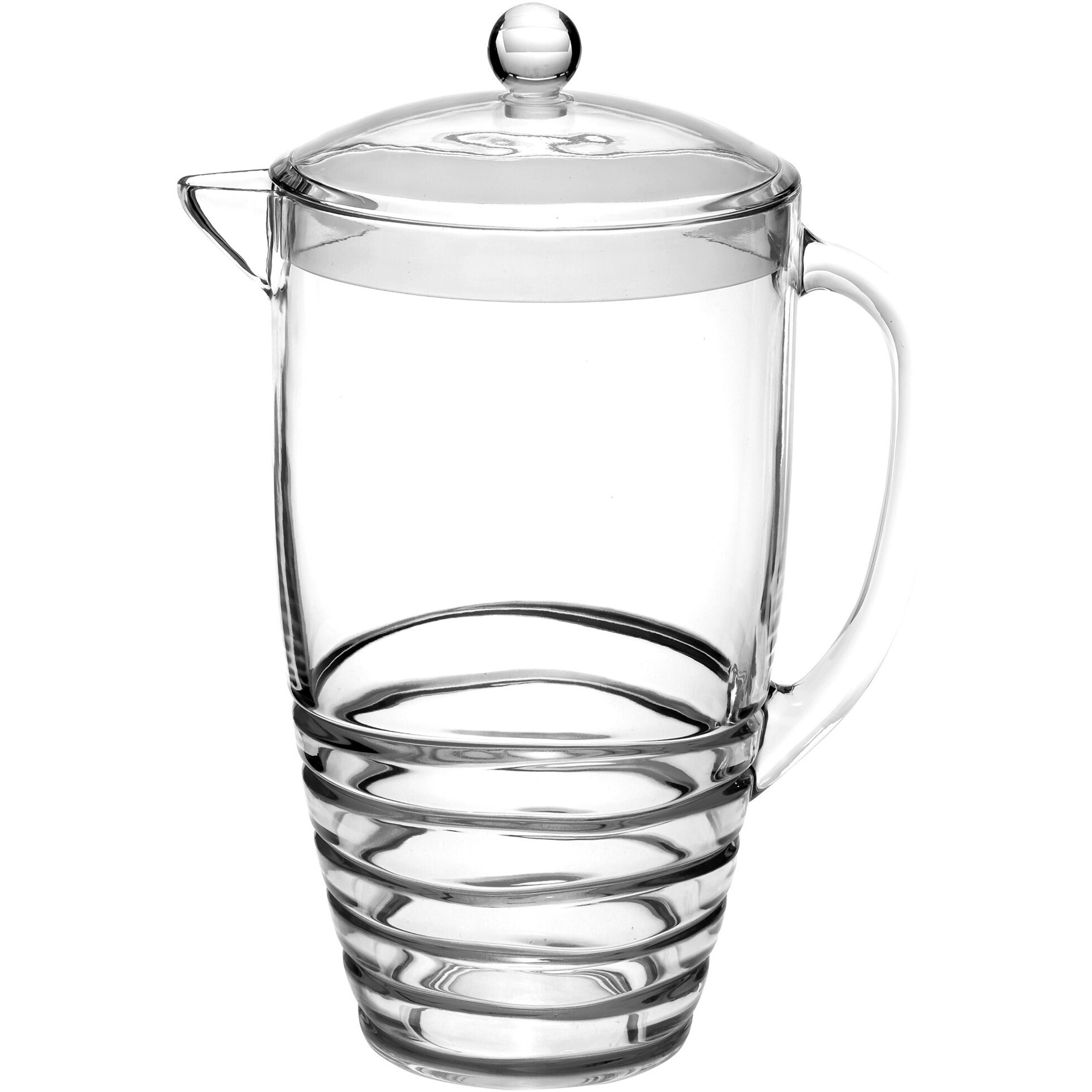 2.5 Quart Clear Swirl Acrylic Pitcher