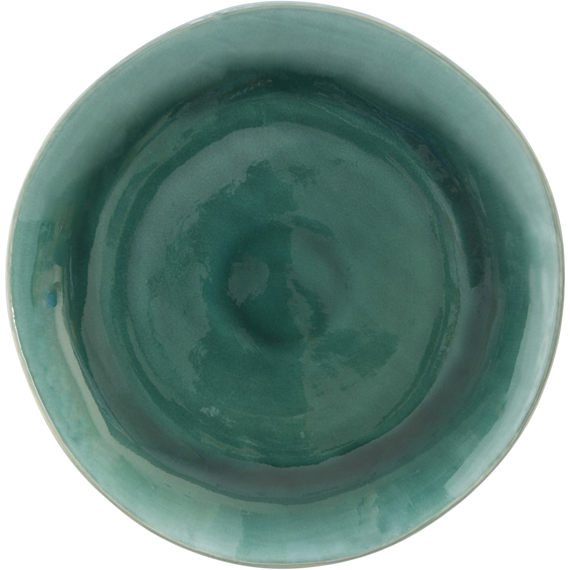 Green Sixteen Piece Ceramic Service For Four Dinnerware Set