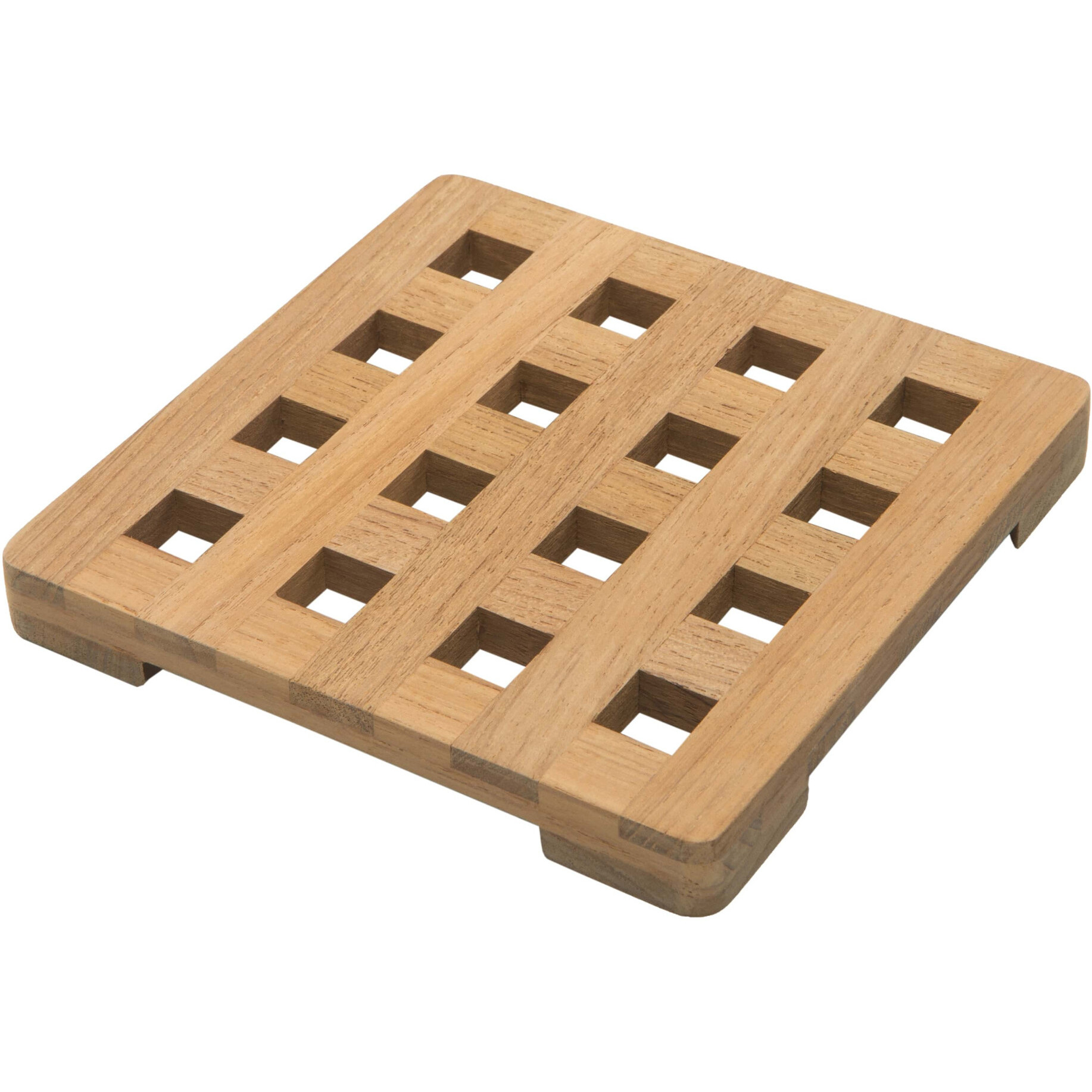 6.00 " Square Wood Trivet