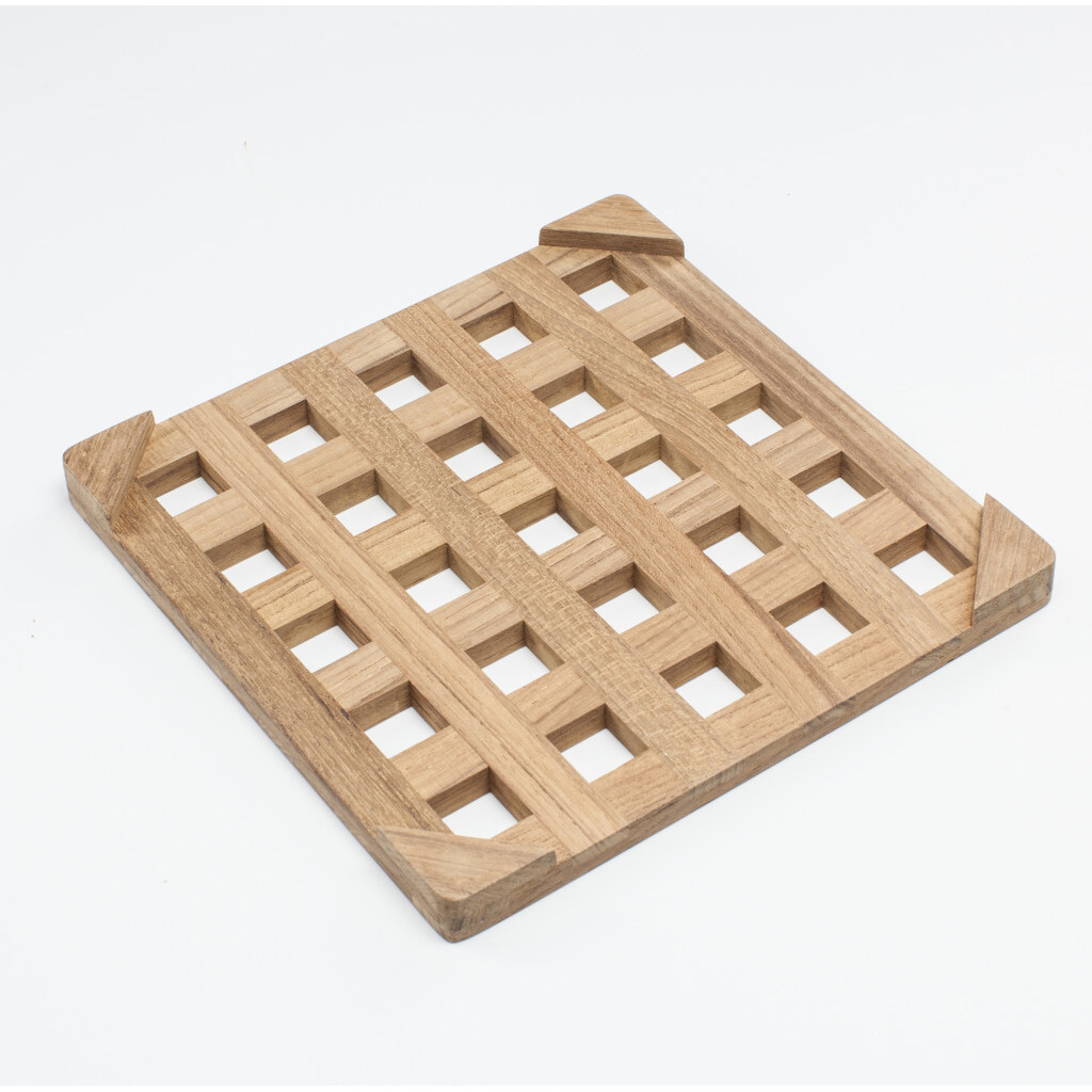 8.00 " Square Wood Trivet