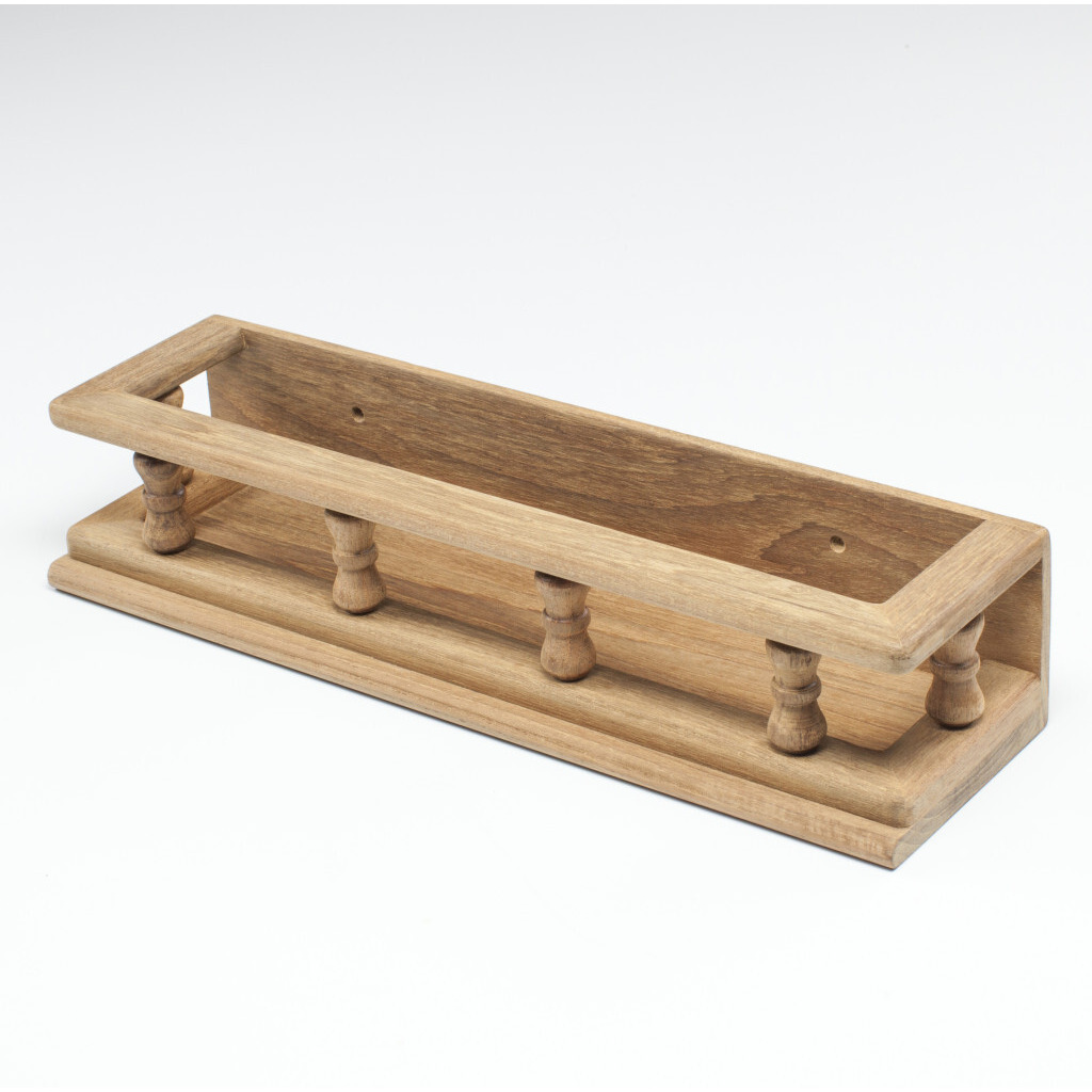 Wall Mounted 14.00 " Wood Spice Rack