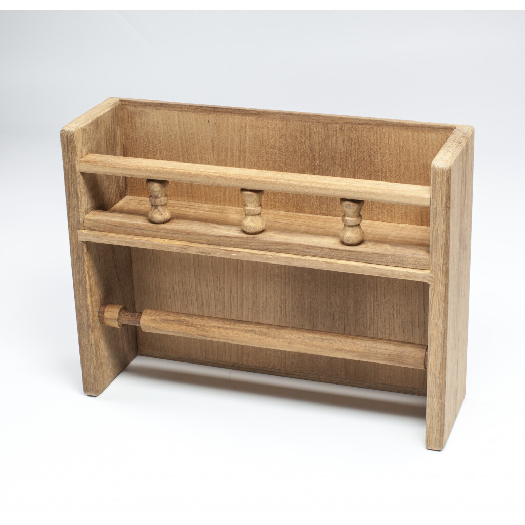 Wall Mounted 13.07 " Wood Spice Jar & Rack Set