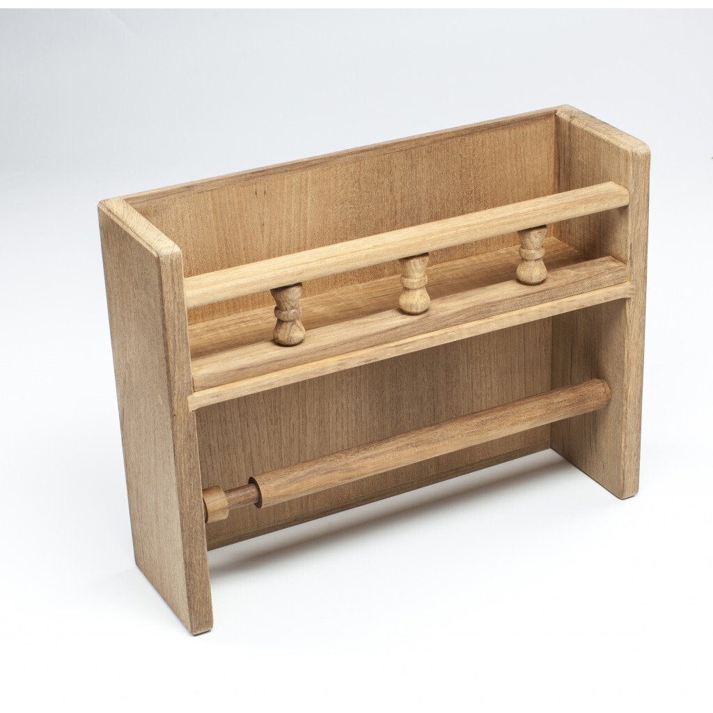 Wall Mounted 13.07 " Wood Spice Jar & Rack Set