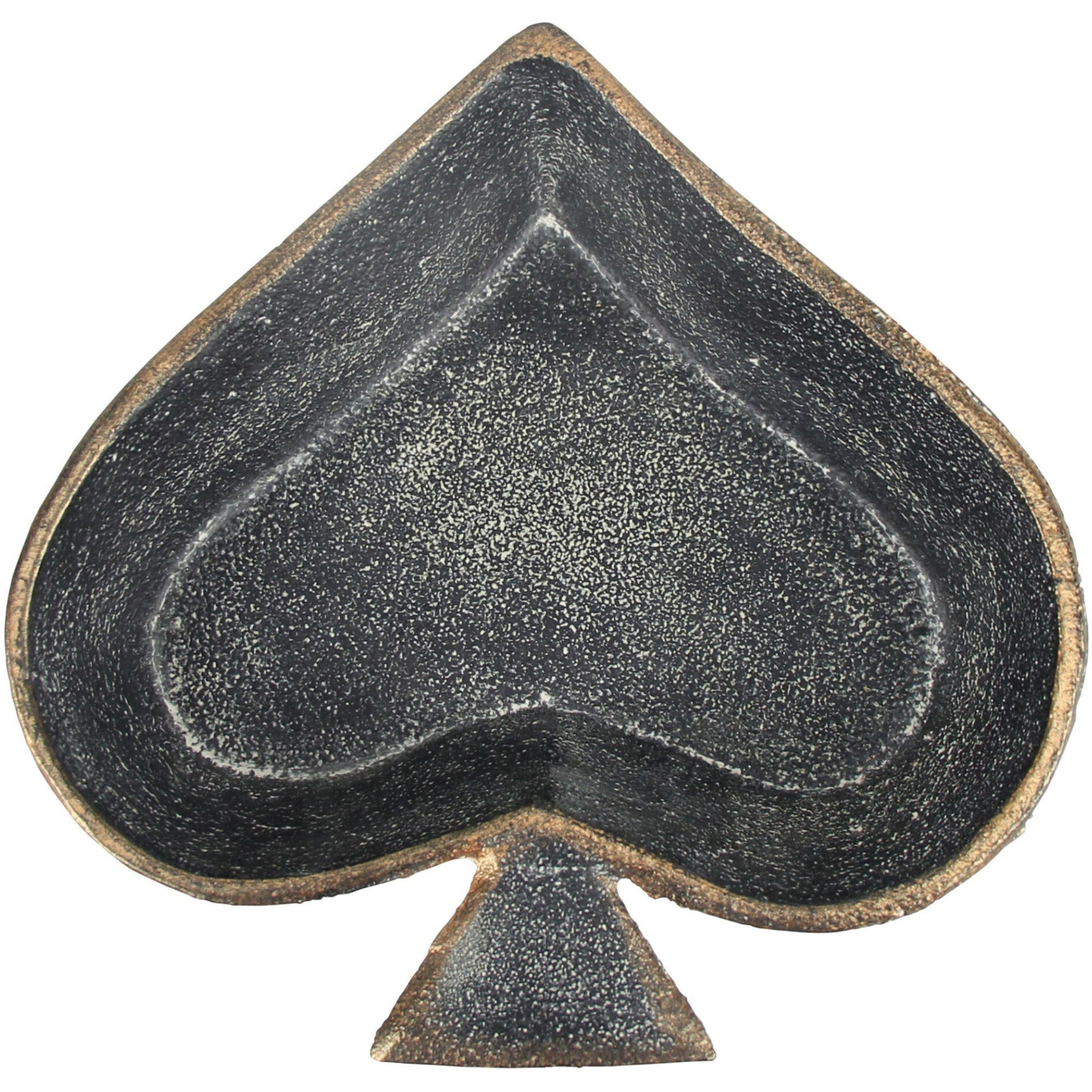 6" Black Novelty Cast Iron Handmade Vanity Tray