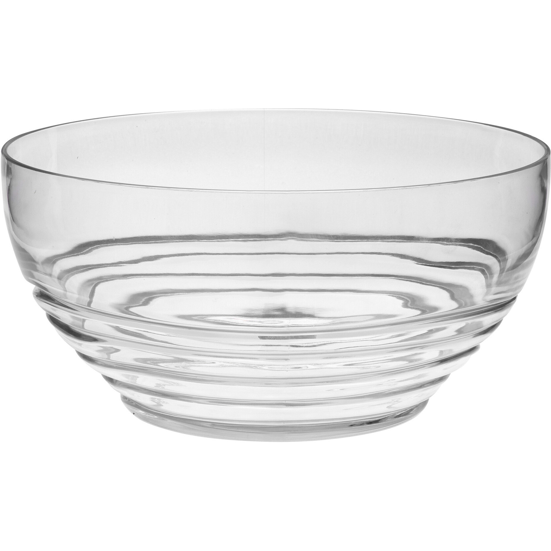 10" Clear Acrylic Round Salad Bowl