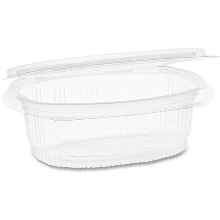 PCT Hinged Lid Deli Container  Clear