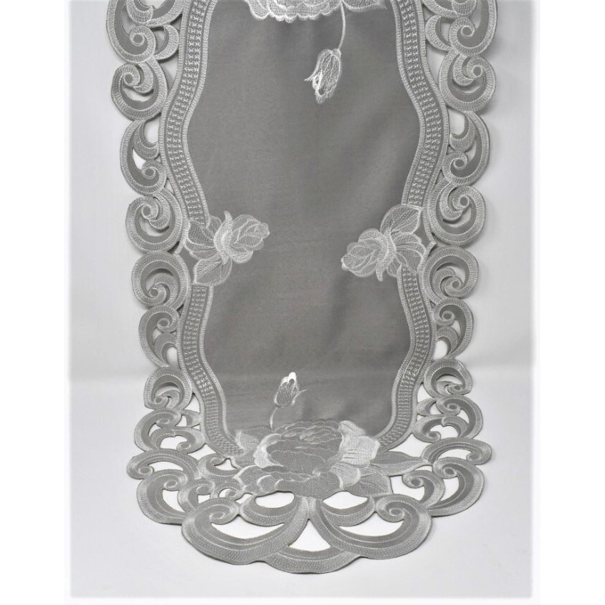 16 x 45 in. Slate Rose Table Runner