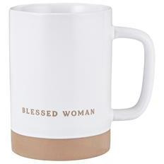 17 oz Garden Collection Ceramic Mug - Signature - Blessed Woman