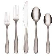 Waylen Sand Stainless Steel Casual Flatware Set&44 Silver - 20 Piece