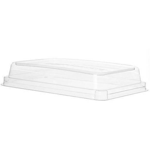 10.82 x 10.71 x 1.83 in. Worldview Recycled Content Lid - Plastic - Clear - Box of 200