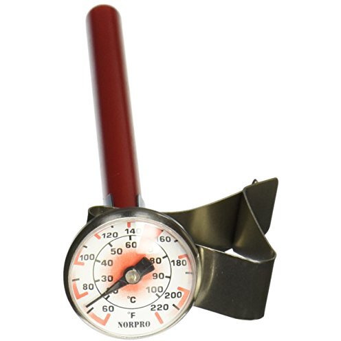 Norpro Instant Read Espresso Latte Steamed Milk Drink Thermometer 6 Long New