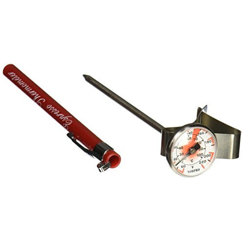 Norpro Instant Read Espresso Latte Steamed Milk Drink Thermometer 6 Long New