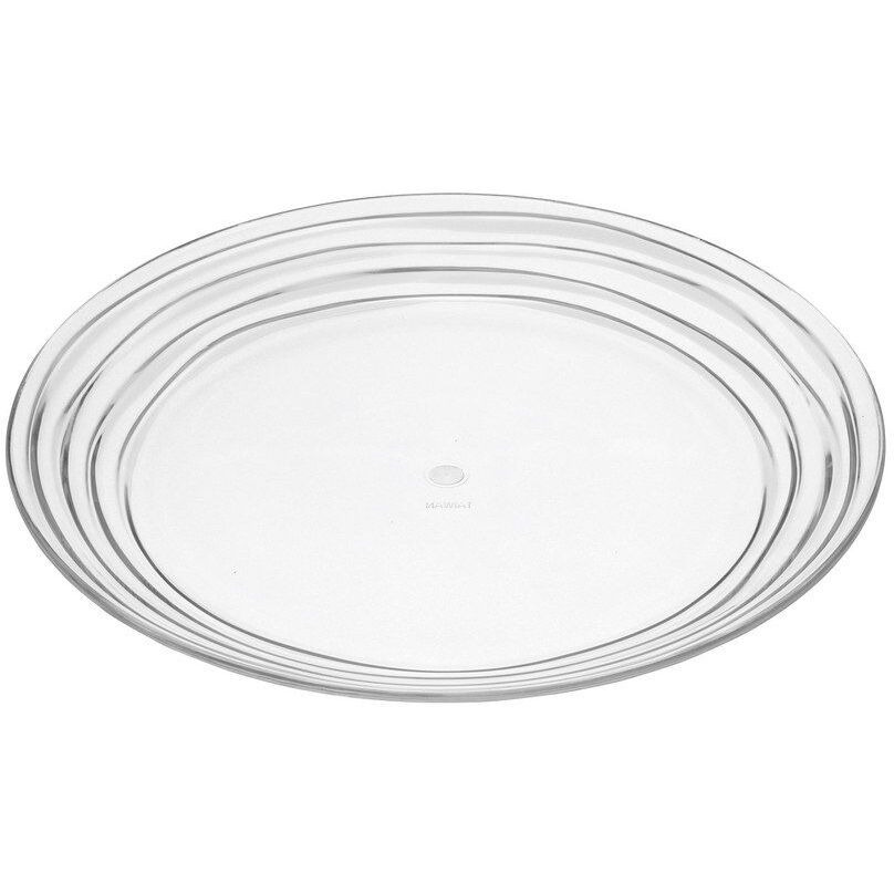 Designer Swirl 9 Acrylic clear Dessert Plates Set of 4, crystal clear Unbreakable Acrylic Dessert Plates for All Occasions BPA Free Dishwasher Safe(D0102H5L7V6)
