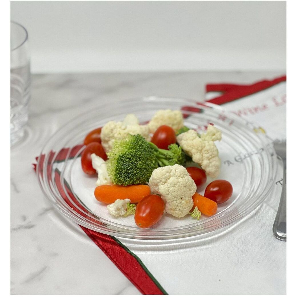 Designer Swirl 9 Acrylic clear Dessert Plates Set of 4, crystal clear Unbreakable Acrylic Dessert Plates for All Occasions BPA Free Dishwasher Safe(D0102H5L7V6)