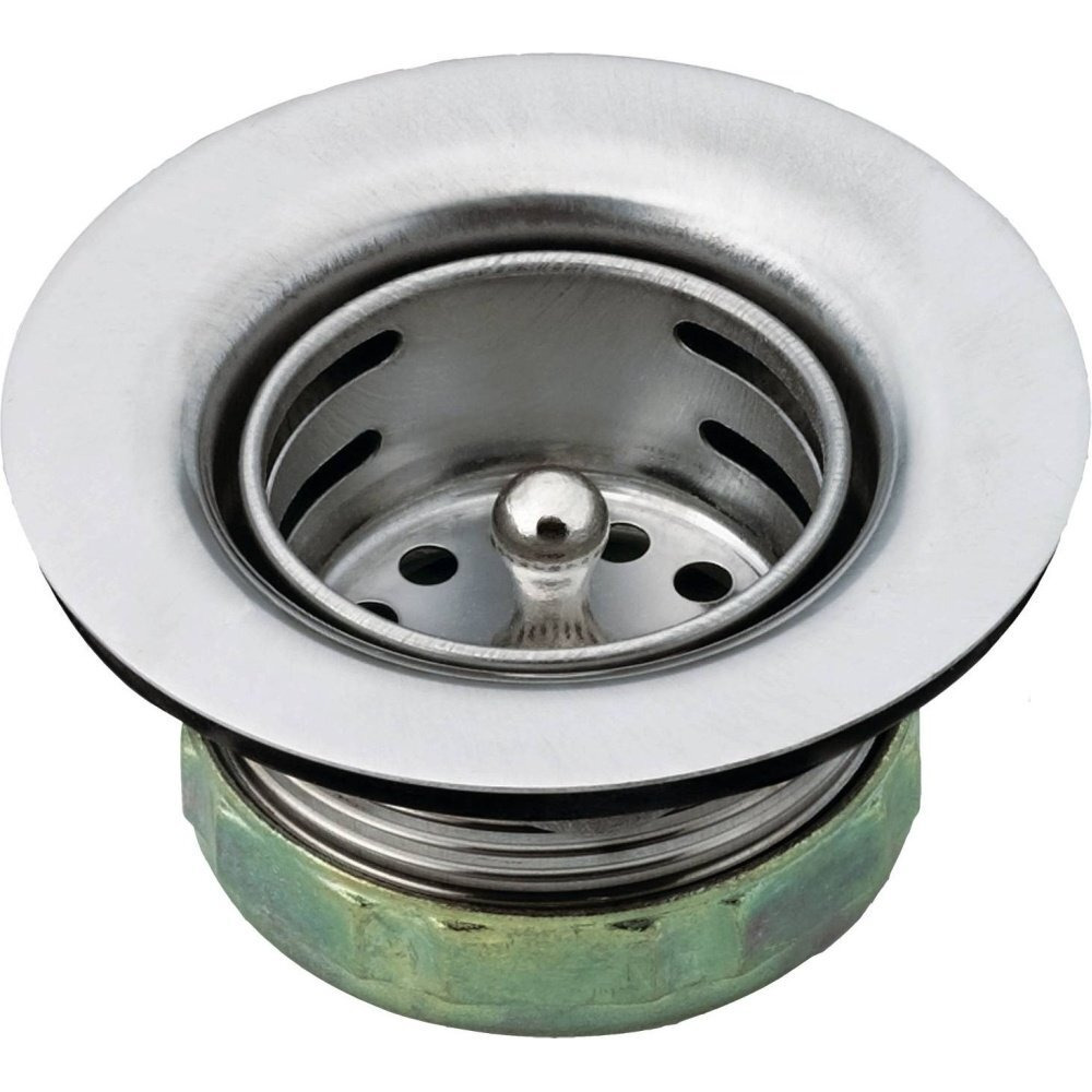 Moen 22174 Sink Basket Strainer with Drain Assembly, 2", Stainless Steel