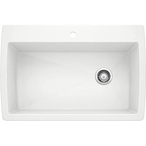 Blanco Diamond Super Single Bowl SILGRANIT (Di) - White
