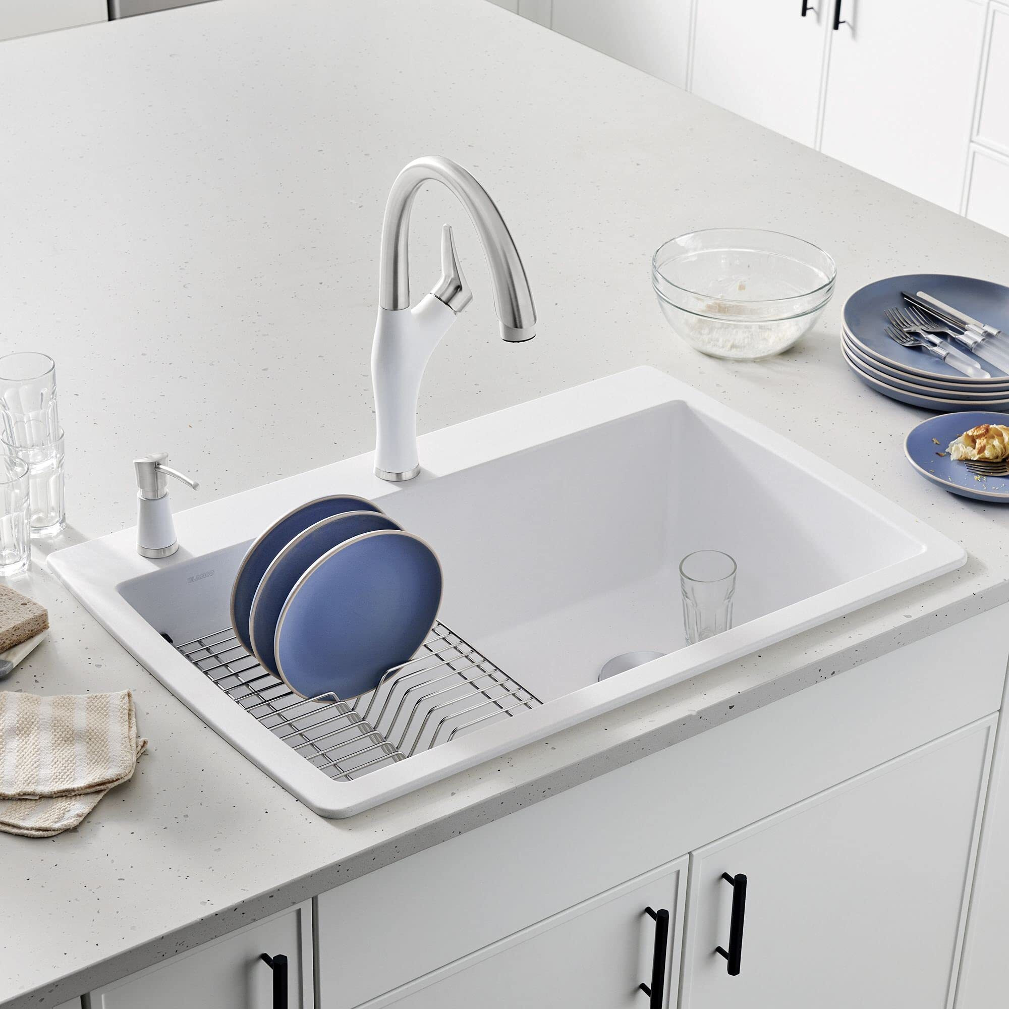 Blanco Diamond Super Single Bowl SILGRANIT (Di) - White