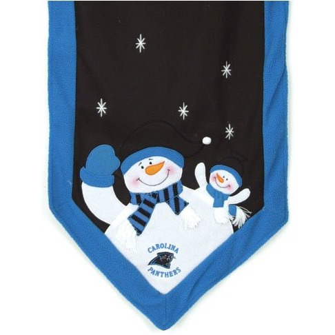 Carolina Panthers Table Runner 72x15 Snowman CO