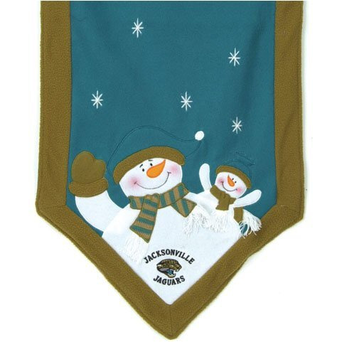 Jacksonville Jaguars Table Runner 72x15 Snowman CO