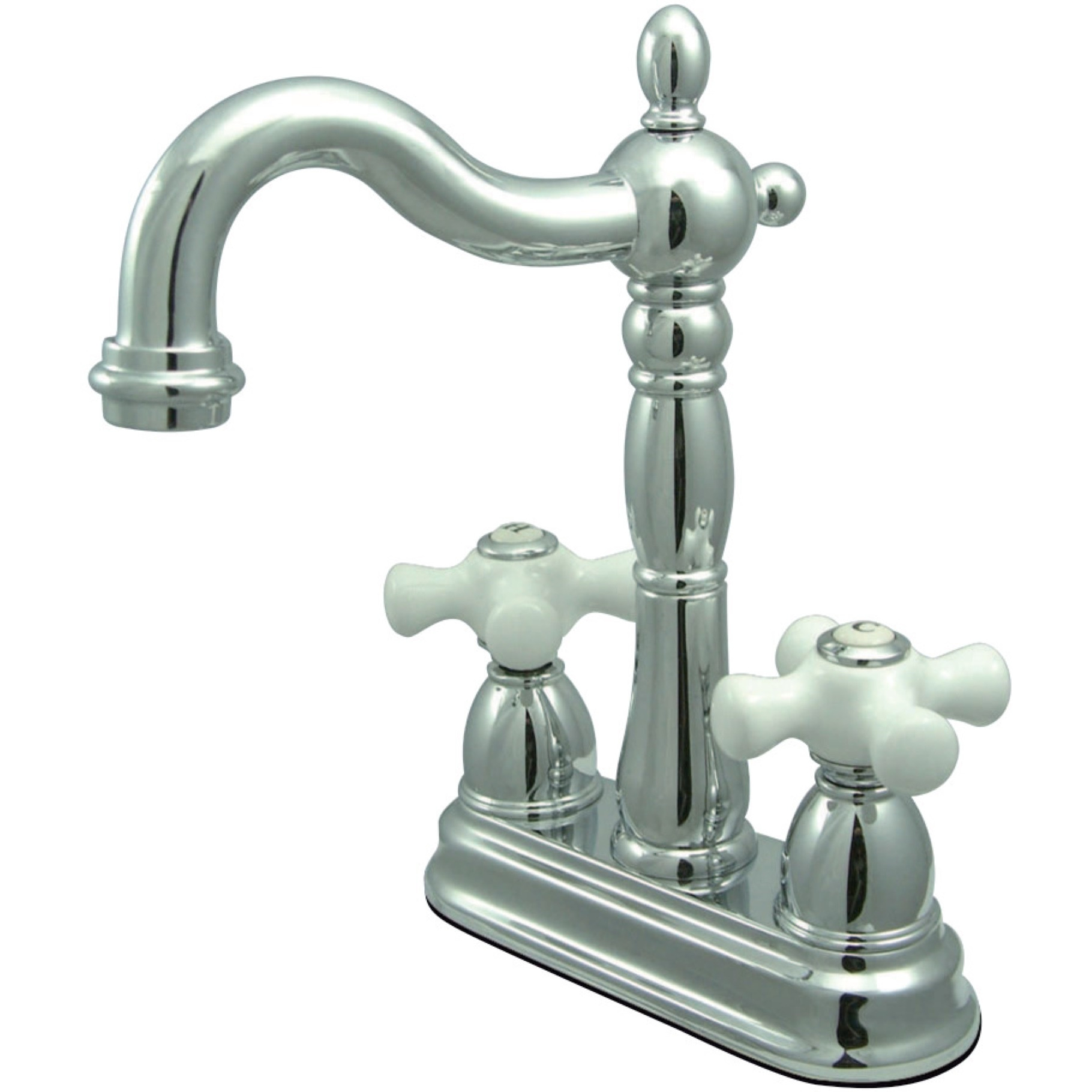 Kingston Brass KB1491PX Heritage Bar Faucet Without Pop-Up Rod, Polished Chrome