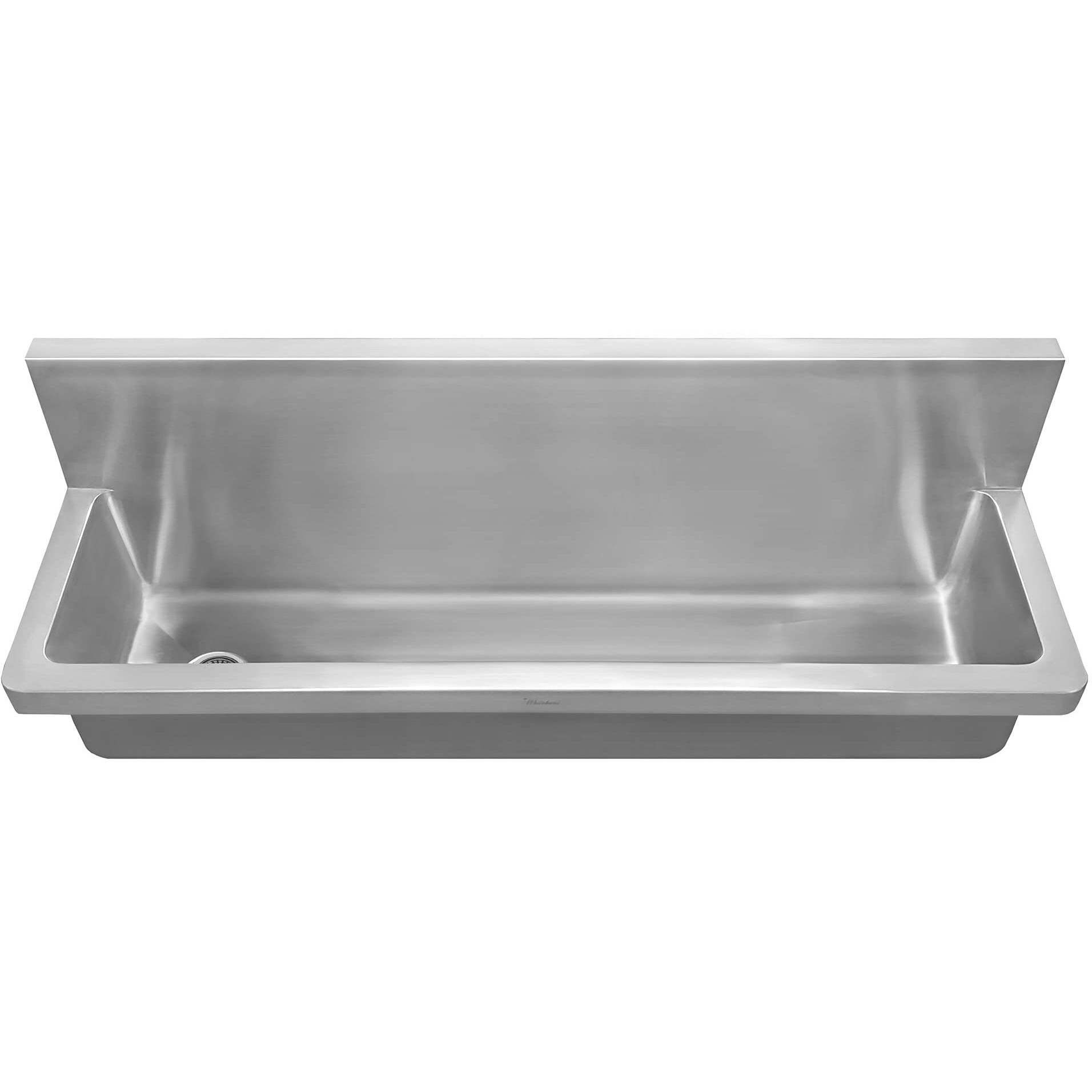 Noah's Collection Brushed Stainless Steel Commercial Single Bowl Wall Mount Utility Sink