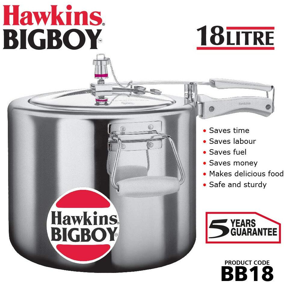 Hawkins E30 Bigboy Aluminium Pressure cooker - 18 Litres